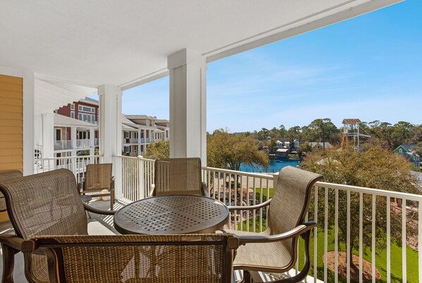 Balcony Overlooking Village of Baytowne Wharf Events Plaza