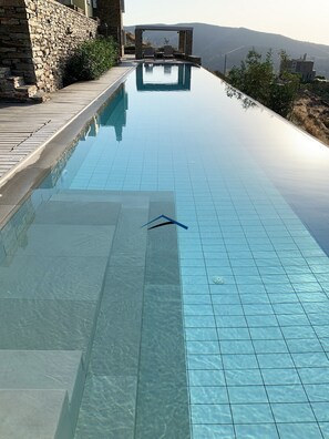 The 25 meters long swimming pool