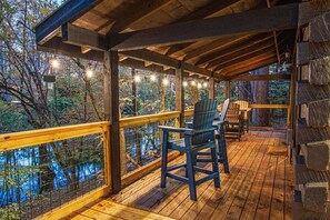 Perfect evening to sit on the porch listening to the river.