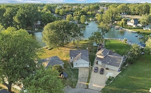 Overhead view. We are the house on the left