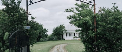 Entrance Gate to the Lazy W. Ranch.