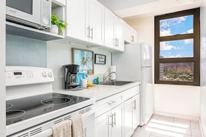 Fully equipped kitchen perfect for your culinary needs.