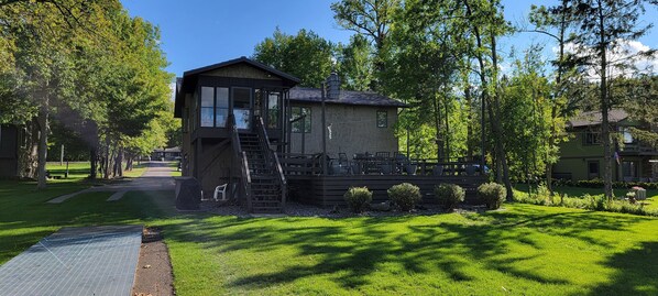 View of deck from the lake

