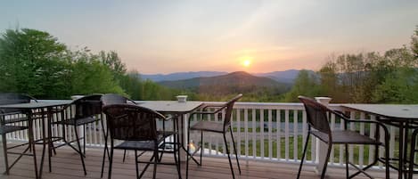 Enjoy morning sunrises on the deck...