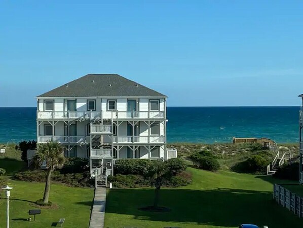 View from the beach side deck