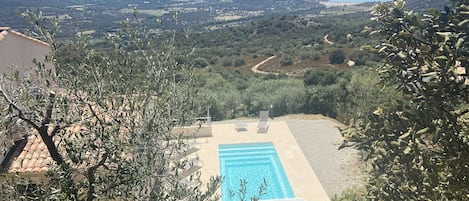 Vue du haut du jardin