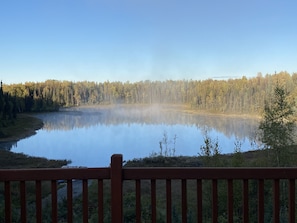 Summer sunrise on the lake.