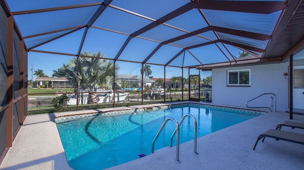 Pool overlooking the canal