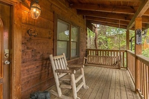 Front porch - another Swing chair