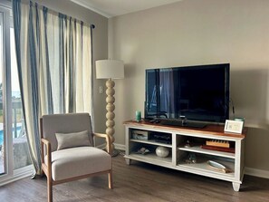 TV with cable and Roku streaming