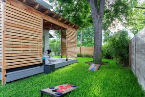 Outdoor Space With Lawn And Games