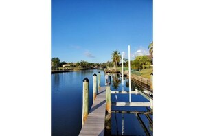 New Dock with boat lift gulf access