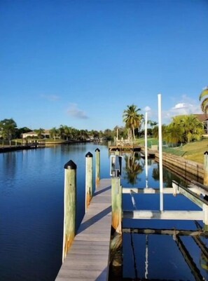 New Dock with boat lift gulf access