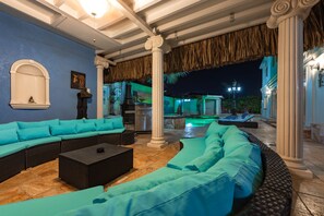 Night view Gazebo area.