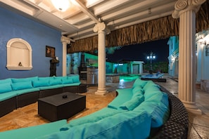Night view Gazebo area.