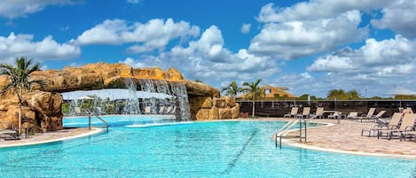 Luxurious Waterfall Resort Zero Entry Pool