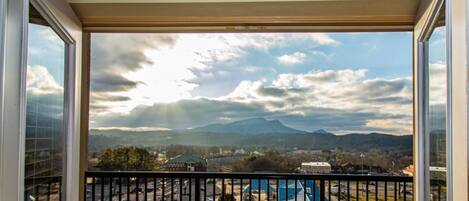 Welcome to Mountain View Condo #1605 - View looking towards the Parkway and Bluff Mountain