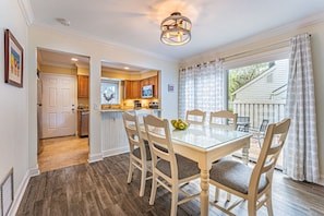 Dining Table with seating for six.