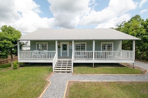 Large front porch and so close to the beach. Centrally located near shopping