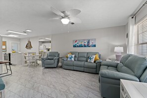 Living Room open to the kitchen