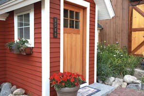 Front Entrance with Flowers greeting you!
