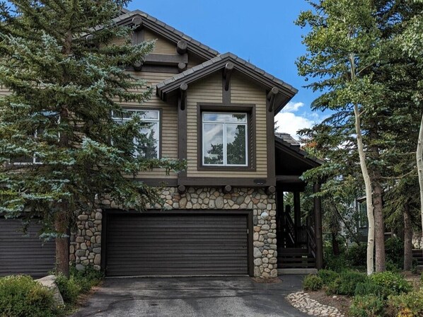 Front of house. Our garage & walkway to front door on the right.