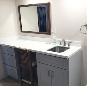 Multi-use room - laundry, vanity, sink