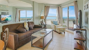 Surf Room 501 Corner Living Room Beach View #2