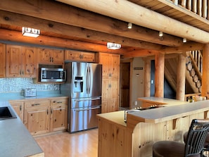 Enjoy the modern yet rustic kitchen!