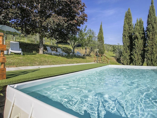 Water, Sky, Plant, Azure, Swimming Pool, Rectangle, Natural Landscape, Tree, Shade, Leisure