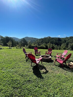 Two fire pits - one at each cabin!