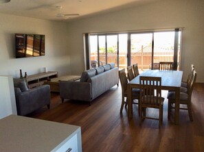Family & Dining Room from kitchen