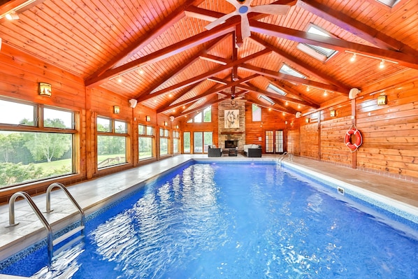 9174780901
Your private heated saltwater pool and fireplace