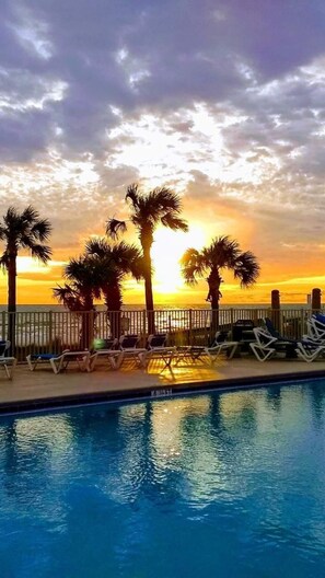 Beach Pool @ Sunset Set.