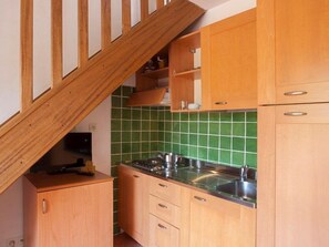 Make a quick meal in your kitchenette.