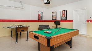 Game Room (Angle)
Pool Table, Foos Ball Table