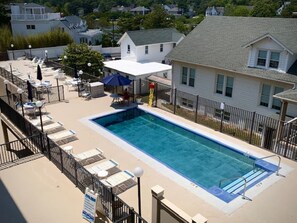 Front of Unit 404 also has a view of the pool and sundeck