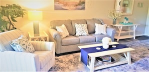 Relax in this comfortable and inviting living space.  So cozy!