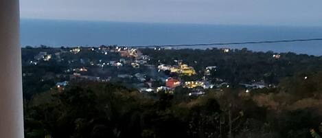 Night view overlooking the city pf Ocho Rios