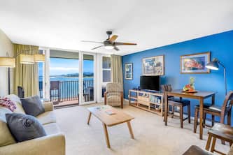 Coastal Oasis on the Beach w/ Shared Pool, Ocean View, Private Balcony, & WiFi