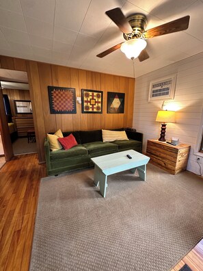 Living room with smart TV