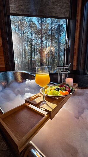 Breakfast in bubbles!