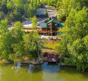 Birdseye View of the Mystic River Lodge Resort