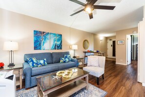 new furnishings and flooring