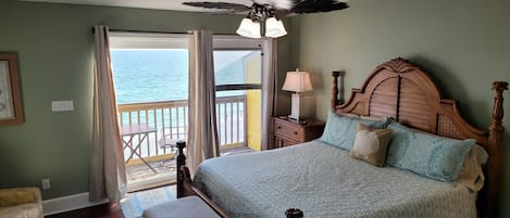 Master Bedroom overlooking the ocean. Sleep where you can hear the waves not the