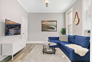 Netflix and chill in this cozy living room with HD Flat screen TV
