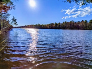 Cobbossee Stream from the shoreline