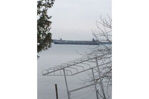 freighter in the bay headed to quarry 