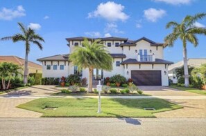 Front of the House with Half Circle Driveway