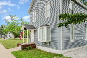 Parking (2 cars per unit) is along the right side of the house.